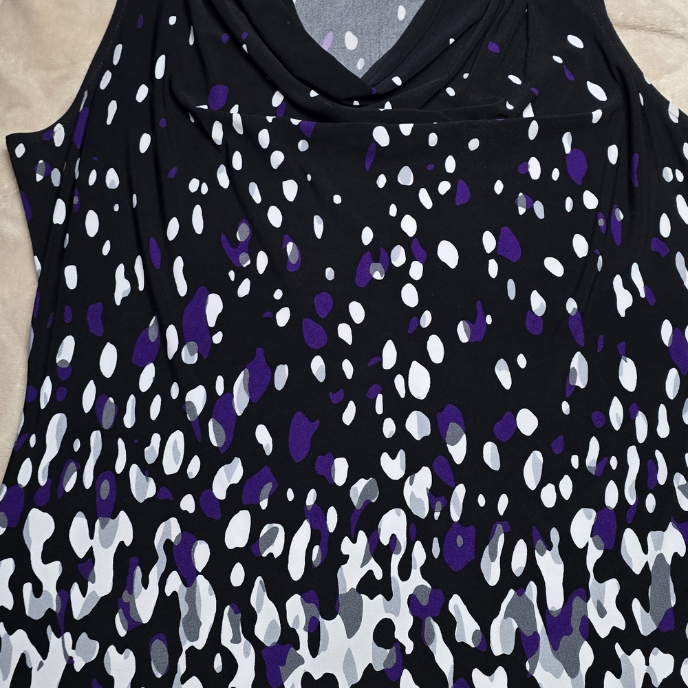 Calvin Klein Black and Purple Tank Top